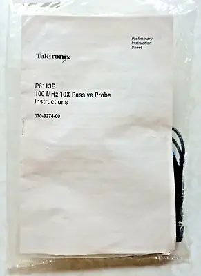 Buy Tektronix Probe P6113B For TekScope THS Series 60MHz & 100 MHz Oscilloscopes NEW • 117$