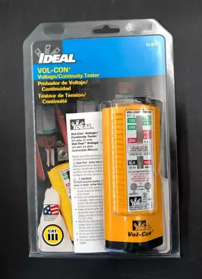 Buy Ideal Vol-Con Voltage Continuity Tester 600vac/vdc (61-076) - NEW • 102.82$