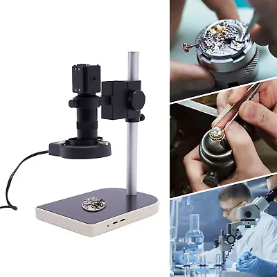 Buy 1080P 16MP HD Digital Industry Video Inspection Microscope Camera Set Stand UPS • 112.10$