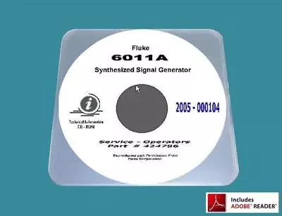 Buy Fluke 6011A RF Generator Service / Operating Manual With A3 17 X11  Diagrams • 11.99$