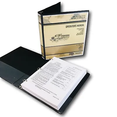 Buy 5 Ton M924 M924A2 M926 M926A1 M926A2 Cargo Dump Truck Operators Manual Book • 42.97$