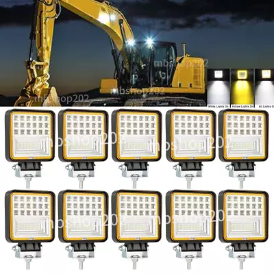 Buy 10pcs LED HeadLamp DRL Fit Caterpillar Skid Steers Excavator Forklift Light • 71.99$