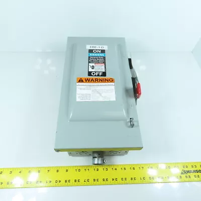 Buy Siemens GF322N 60A General Duty Fusible Safety Disconnect Switch 2240VAC/DC • 52.99$