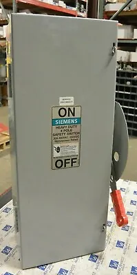 Buy SIEMENS HNF461  4 Pole 30 Amp 600 Volt NON Fusible Indoor Disconnect Switch USED • 175$