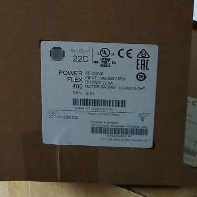 Buy New AB 22C-D022N103 Inverter 11 KW 15HP AC Drive Expedited Shipping 22CD022N103 • 999$