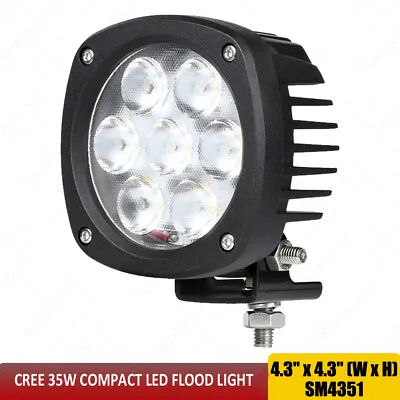 Buy 35W LED Work Light Flood Beam For Case, John Deere, Caterpillar, Komatsu X1pc • 69$