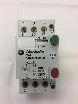 Buy Allen-Bradley 140-MN-0160 Manual Motor Starter With 140-A10 Aux Contact • 17$