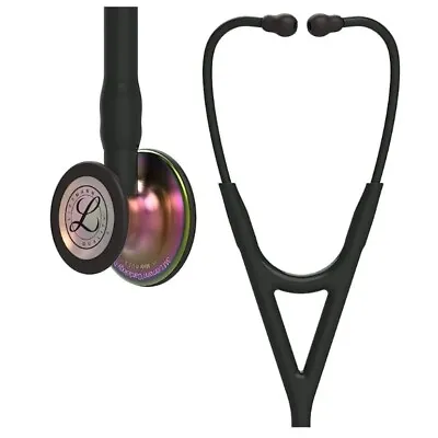 Buy Littmann Cardiology IV Stethoscope, Rainbow-Finish Chest Piece, Black Tube, 6165 • 216.75$