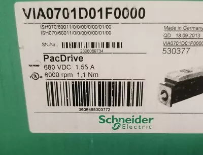 Buy Schneider Electric Servo Motor VIA0701D01F0000  • 1,026.33$