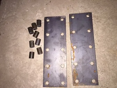 Buy 2) Farmall H M SH SM MTA IHC Tractor 10 Hole Fender Extension Brackets Spacers • 57.95$