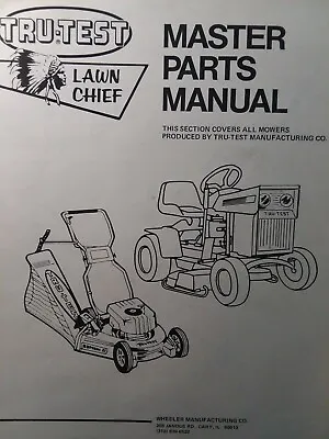 Buy Lawn Chief Tru-Test 1975 Master Parts Manual Walk-Behind Mower Riding Lawn Mower • 48.74$