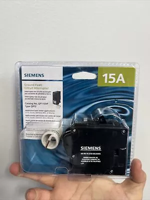 Buy Siemens 15 Amp Single Pole Type QPF2 GFCI Circuit Breaker (QF115AP) • 37.99$