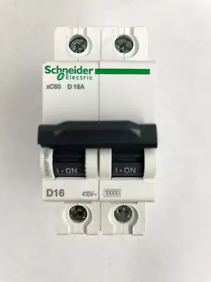 Buy Box Of 6 Schneider Electric Miniature Circuit Breakers - 2P-D-16A - 10kA - 415V • 55.99$