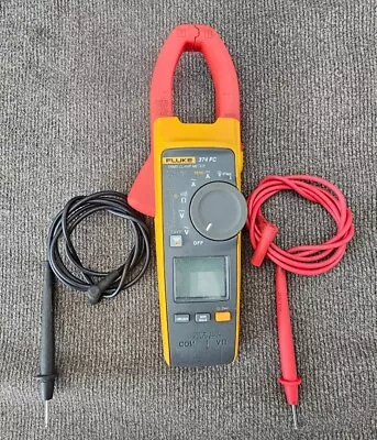 Buy Fluke 376 FC True-RMS AC/DC Clamp Meter With Leads Only  • 91$