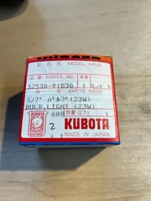 Buy Kubota Genuine 32530-91830 Bulb, Light. • 7$