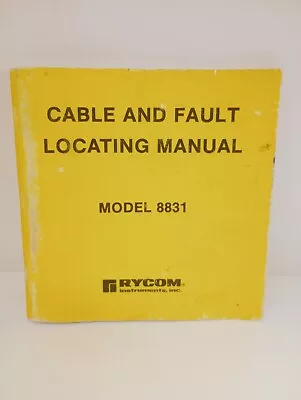 Buy Rycom 8831 Cable Fault Locator Manual (Only)  • 7.95$