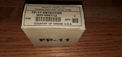 Buy Siemens FP-11 Smoke Detector New In Box 500-095112 • 200$
