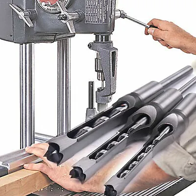 Buy 3x Woodworking Square Hole Drill Bits Set Wood Saw Mortising Chisel Cutter Tools • 17.99$