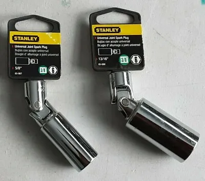 Buy 2 New Stanley 3/8  Drive Universal Spark Plug Socket 13/16  & 5/8  Plug Size. • 8$