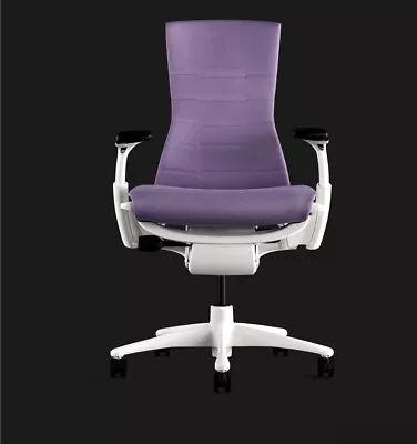 Buy New Herman Miller Embody LogitechG Gaming Chair. White, Sync, Amethyst / White • 1,600$