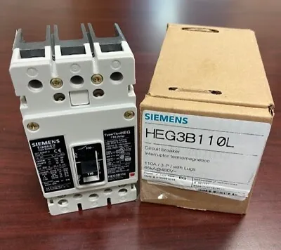 Buy ITE Siemens HEG3B110L HEG3B110 3Pole 110Amps 480Volt Circuit Breaker BRAND NEW • 999.99$