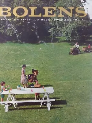 Buy Bolens Husky 800 600 Garden Tractor Riding Lawn Mower Color Sales Brochure 1962 • 49.29$