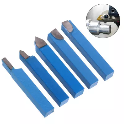 Buy 5pcs HSS Lathe Turning Tools Bit Cutting Set For Metalworking And Woodworking • 13.29$