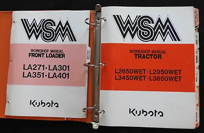 Buy 1991-93 Kubota L2650wet L2950wet L3450wet L3650wet Tractor Loader Repair Manual • 139.95$