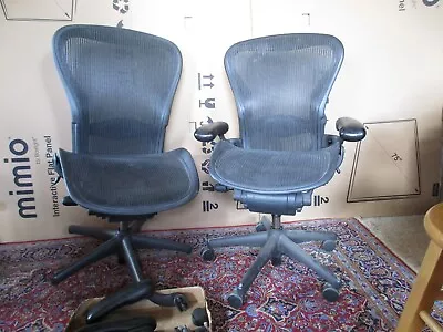 Buy Two Herman Miller Aeron Size C And B In Need Of Restoration • 400$