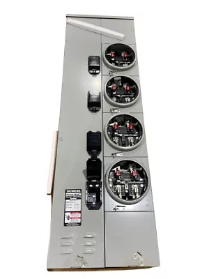 Buy ✨ Siemens 4-Gang 225 AMP 1200A RINGLESS BYPASS Power Mod Meter Stack WMM41225RJB • 3,495$