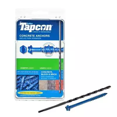Buy ITW Brands Tapcon Hex Washer Head Concrete Anchors (3/16  X 3-1/4  (100 Screws • 24.87$