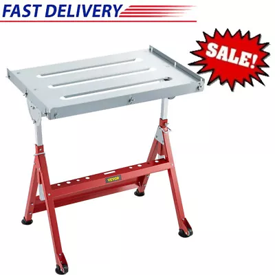 Buy Welding Table Adjustable Steel Strong Hold Industrial Bench Portable Durable • 72.19$