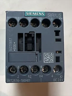 Buy Siemens 3RT2516-1BB40 Contactor 24V AC-3:4kw 400V New & Free Shipping • 45.99$