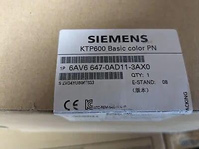 Buy New Sealed Siemens 6AV6647-0AD11-3AX0 SIMATIC HMI KTP600 **STOCK IN US** • 722.06$