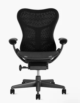 Buy Herman Miller Mirra 2 Desk Office Mesh Chair Black BASIC Version  • 459.97$
