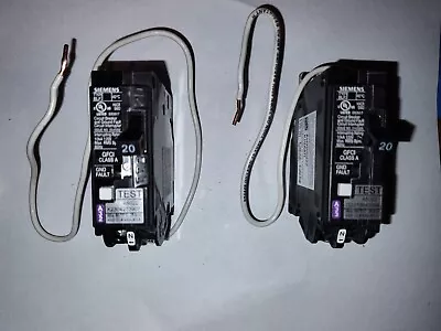 Buy 2 Siemens BLF2 GFCI 20 Amp 120 Volt Circuit Breaker • 40$