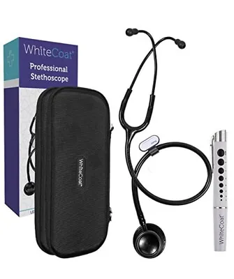 Buy Premium Stethoscope With Stunning Case And Eye Examination Light - Professional • 19.99$