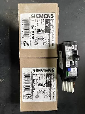 Buy Siemens QA120AFC 20A Combination-Type Arc Fault Circuit • 31.50$