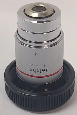 Buy Reichert 1731 Microscope Objective Lens 4/0.10 Infinity/0.17 • 21$