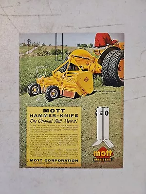 Buy Vintage Mott Hammer Knife Flail  Mower Sales Brochure  • 8.46$