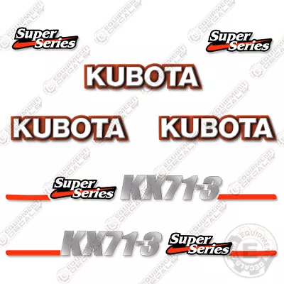 Buy Fits Kubota KX71-3 Decal Kit Mini Excavator Replacement Decals (KX 71-3) • 79.95$
