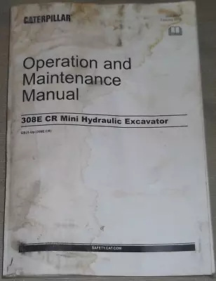 Buy Cat Caterpillar 308e Cr Excavator Operation & Maintenance Manual Book S/n Gbj1- • 54.99$