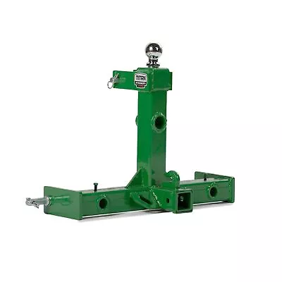 Buy Titan Attachments 3 Point Gooseneck Tractor Trailer Hitch - Fits Category 1 • 329.99$