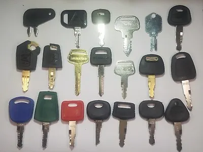 Buy (20) Keys Cat,Volvo,Hitachi,John Deere,JCB, Komatsu,Kobelco,Sany,Liugong,JD • 49.99$
