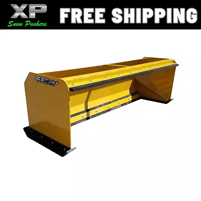 Buy 7' XP30 CAT YELLOW SNOW PUSHER W/ PULLBACK BAR- Skid Steer Loader– FREE SHIPPING • 2,200$