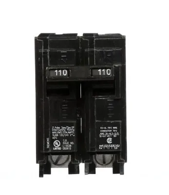 Buy Siemens - 110 Amp 2-Pole QP 10 KA Circuit Breaker • 29.99$