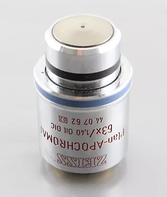 Buy Zeiss Plan Apochromat 63x 1.40 Oil DIC Microscope Objective 440762 Apo Planapo • 1,549.99$