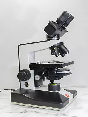 Buy Cleaned Phase Contrast Microscope (PH 10x & 40x) Bright/Darkfield - Leitz Biomed • 599.99$