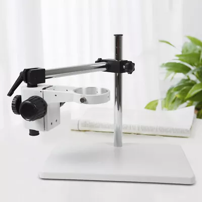 Buy 2-Arm Stereo Microscope Boom Stand Heavy Duty With Focusing Holder Rack 76mm NEW • 120$