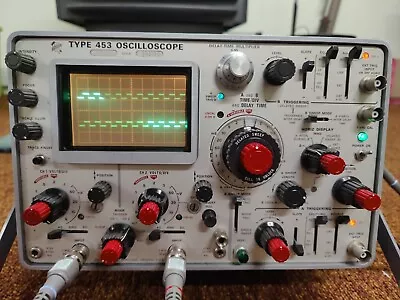 Buy Used Tektronix Type 453 Oscilloscope With Manual And Cover • 110$
